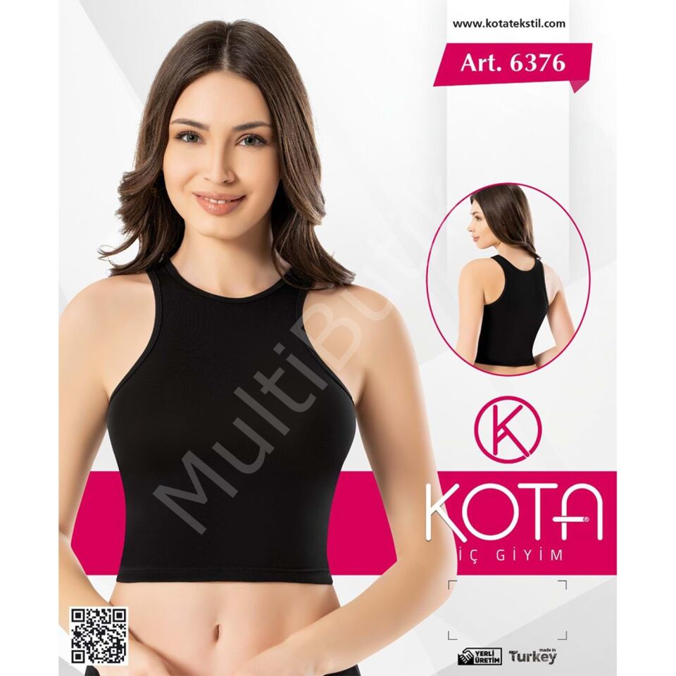 Kota 6376 Kadın Yarım Atlet – Siyah