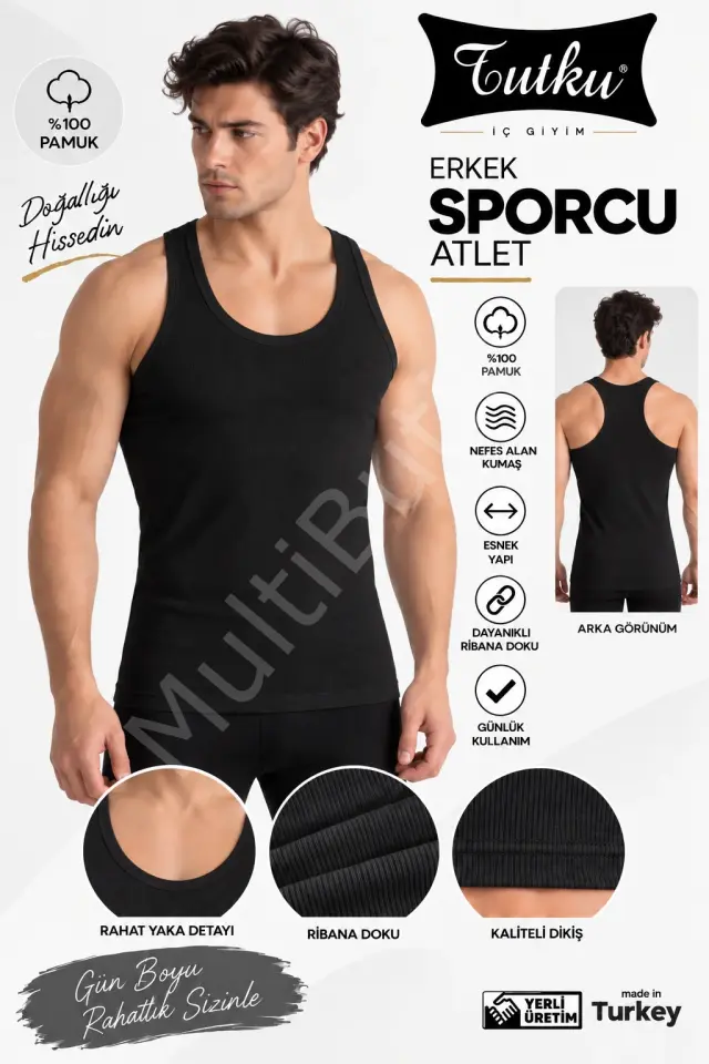 Tutku Erkek Sporcu Atlet – Siyah