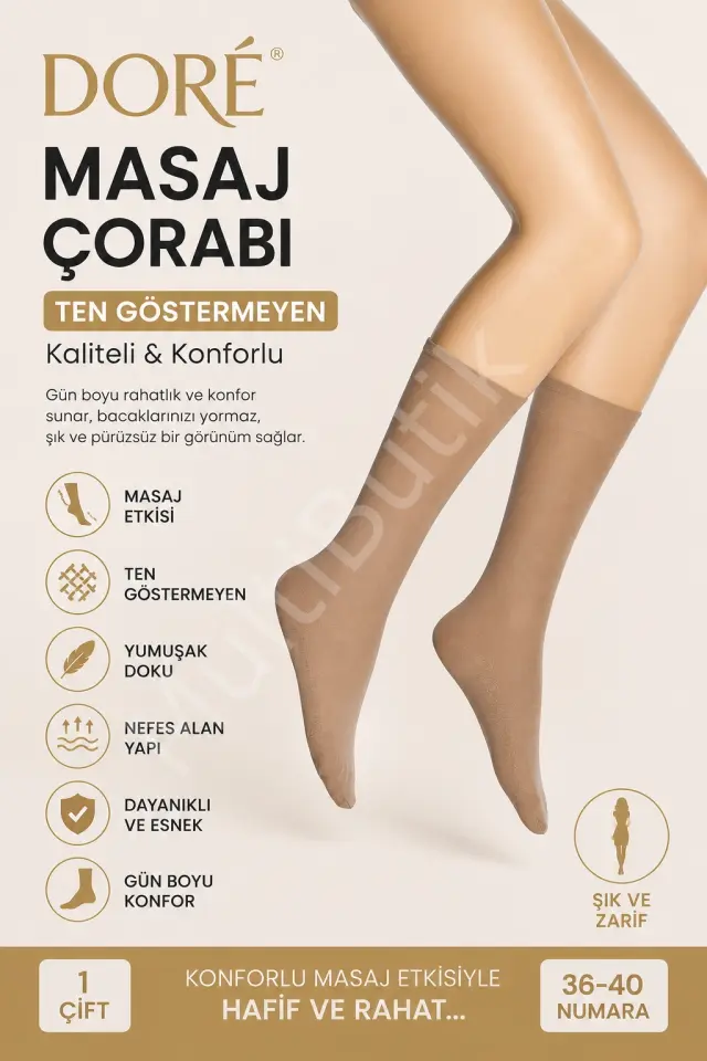 Dore Kadın Masaj Çorabı