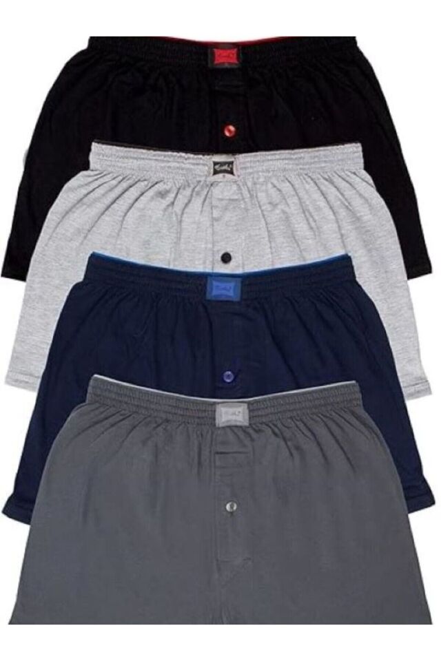 Tutku %100 Pamuk Erkek Boxer – 4’lü Paket