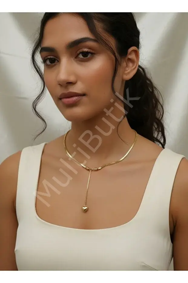 Kalın Zincir Model Çelik Kolye