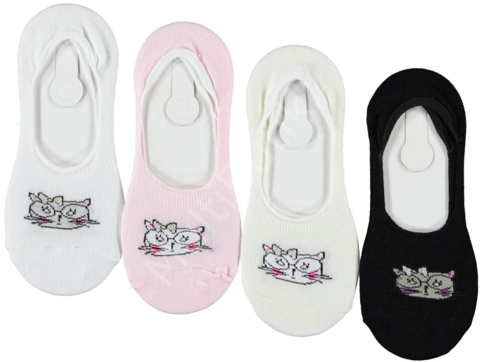 XGri Polo Kadın Babet Çorap 36-40 (4 Çift)