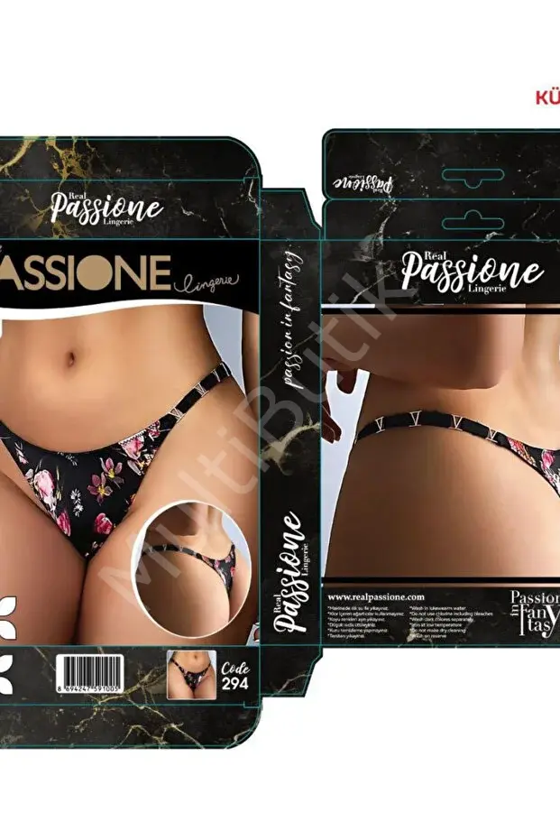Passione 294 Çiçek Desenli Fantazi Kadın Külot