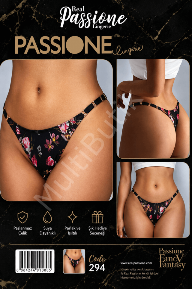 Passione 294 Çiçek Desenli Fantazi Kadın Külot