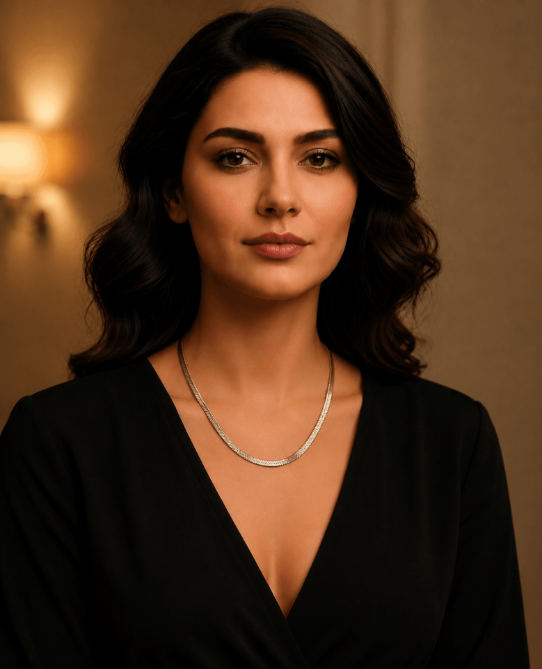 Rose İtalyan Zincir Çelik Kolye