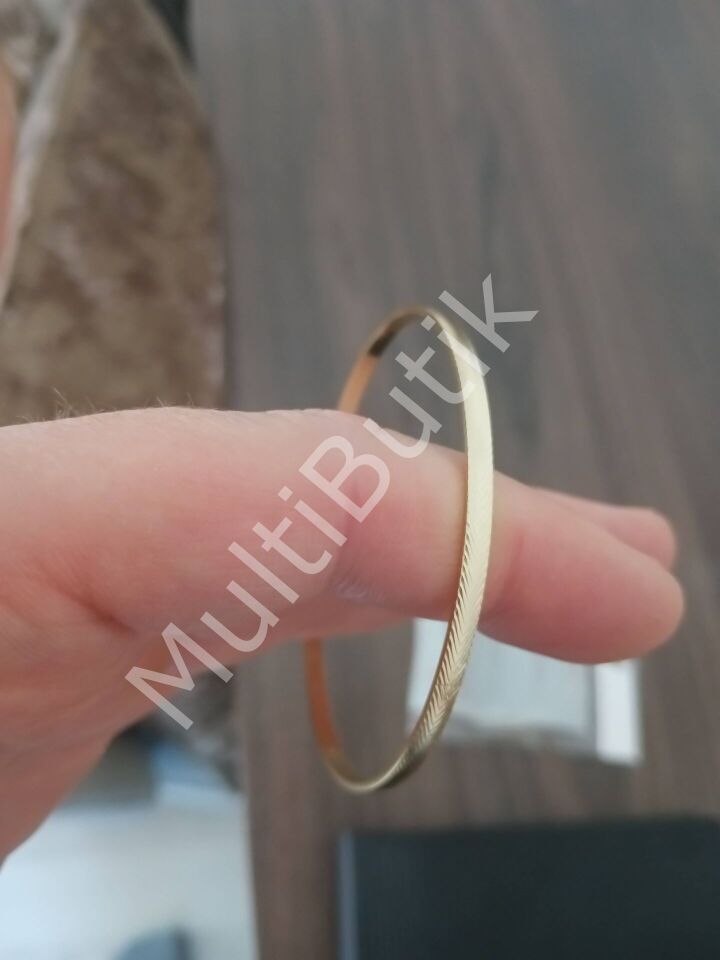2'li Xuping Desenli Çelik Ajda Bilezik - 6,5 cm