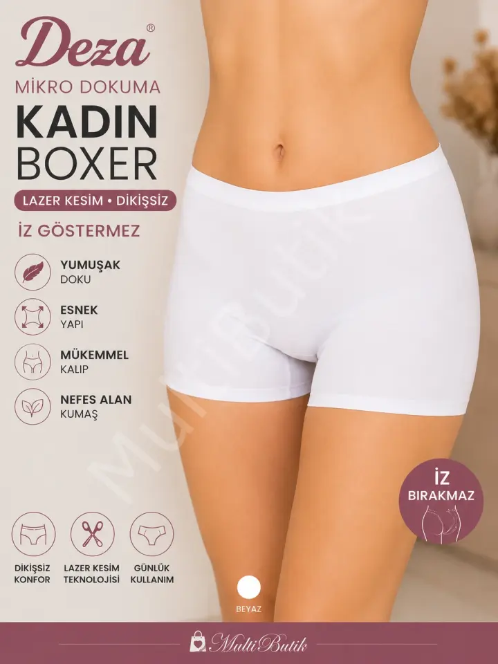 Deza Mikro Dokuma Kadın Boxer