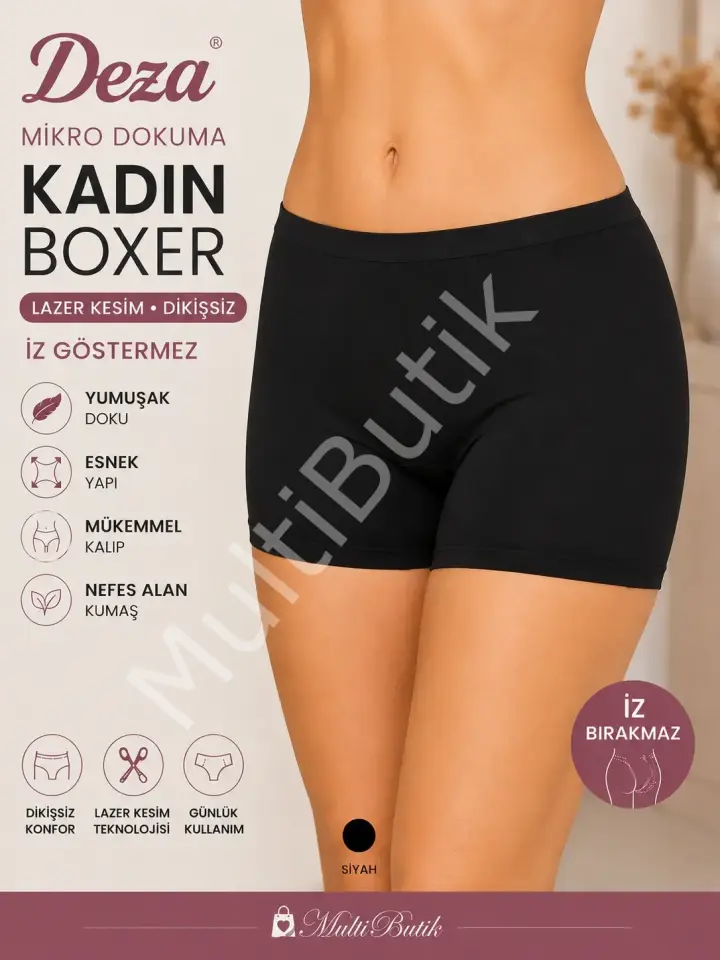 Deza Mikro Dokuma Kadın Boxer