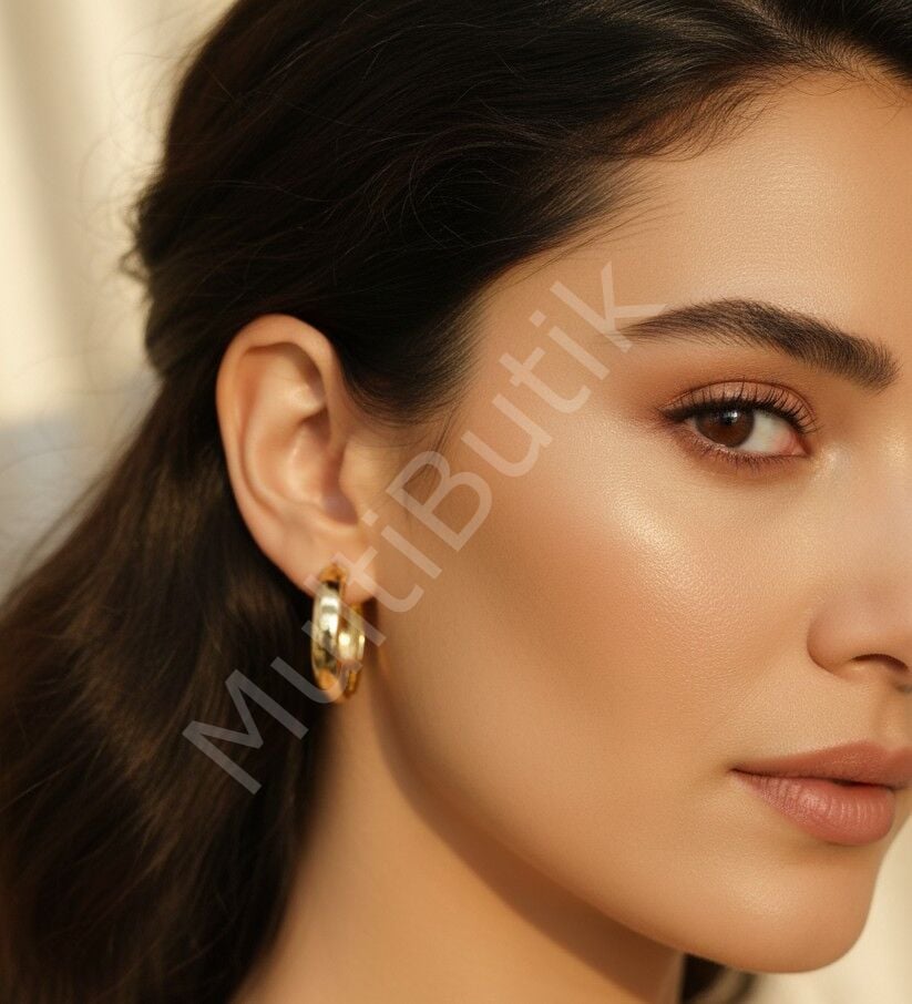 Oval Halka Model Xuping Küpe